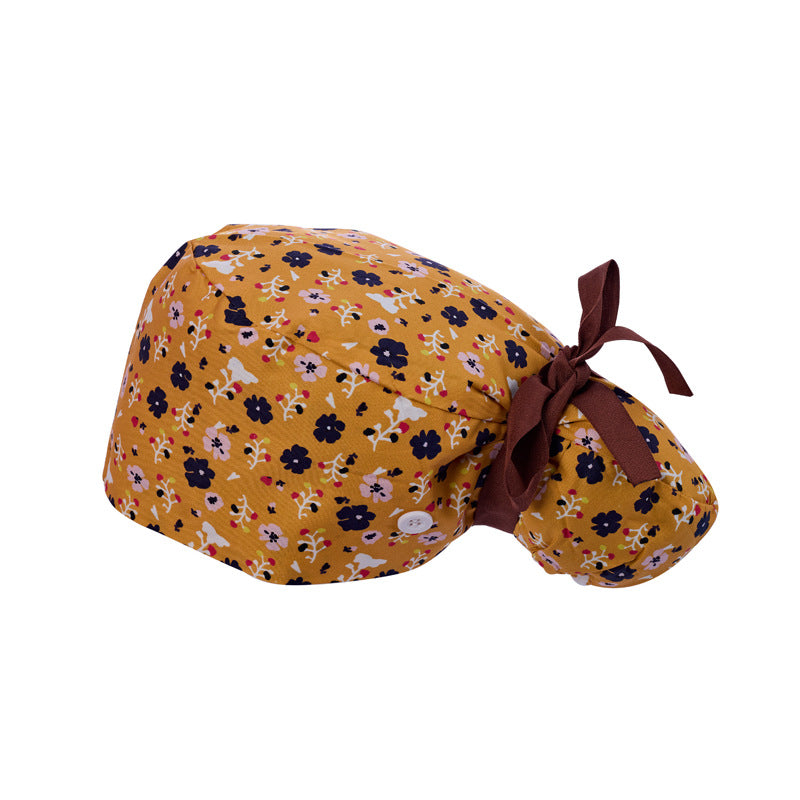 Long hair cap, pure cotton nurse cap