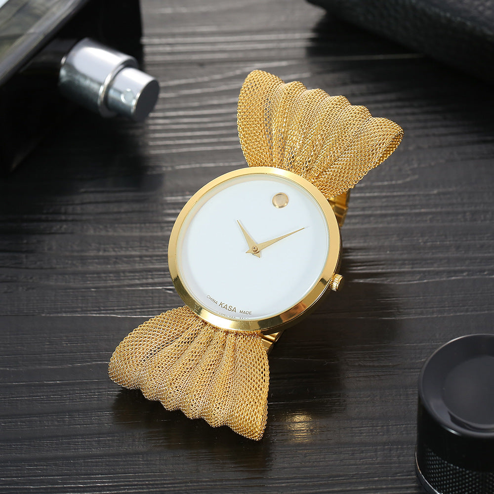 Fashion Butterfly Mesh Band Ladies Quartz Watch