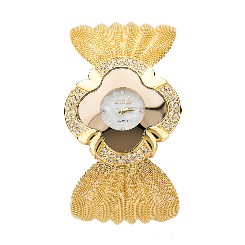 Fashion Butterfly Mesh Band Ladies Quartz Watch