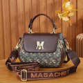 Printed Apple Shape Crossbody Shoulder Bag