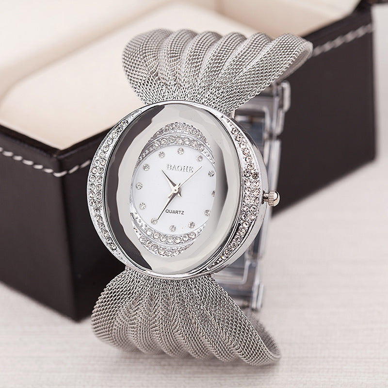 Fashion Butterfly Mesh Band Ladies Quartz Watch