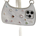 Sparkling Diamond Electroplating Phone Case with Hand Strap