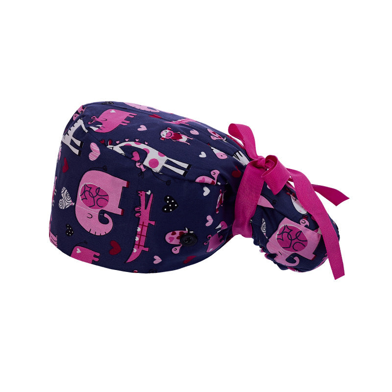 Long hair cap, pure cotton nurse cap