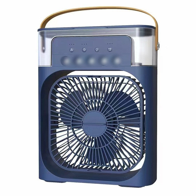 3 In 1 Air Conditioner Fan, Mini Evaporative Air Cooler with Night Light, Cooling Fan with 600ml Water Tank (Support Mobile Power Supply Used Together)