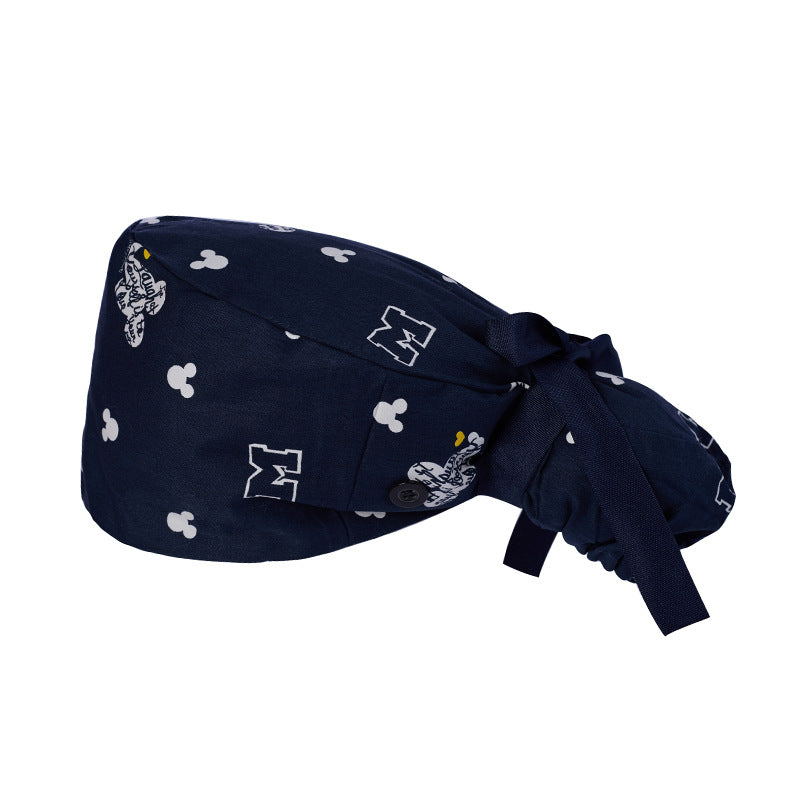 Long hair cap, pure cotton nurse cap