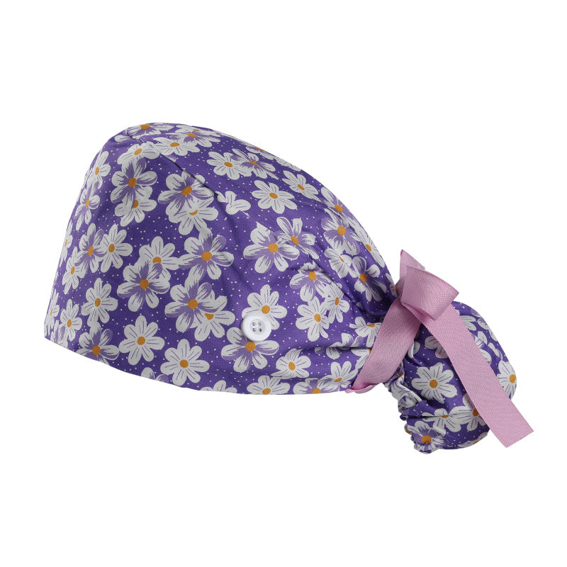 Long hair cap, pure cotton nurse cap