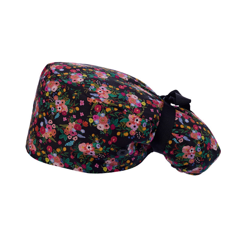 Long hair cap, pure cotton nurse cap