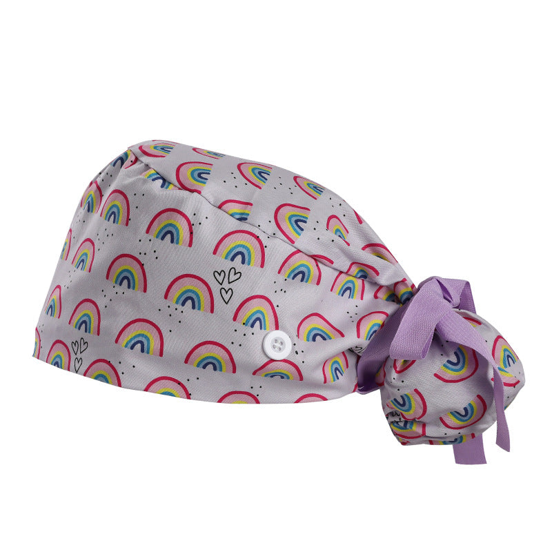 Long hair cap, pure cotton nurse cap